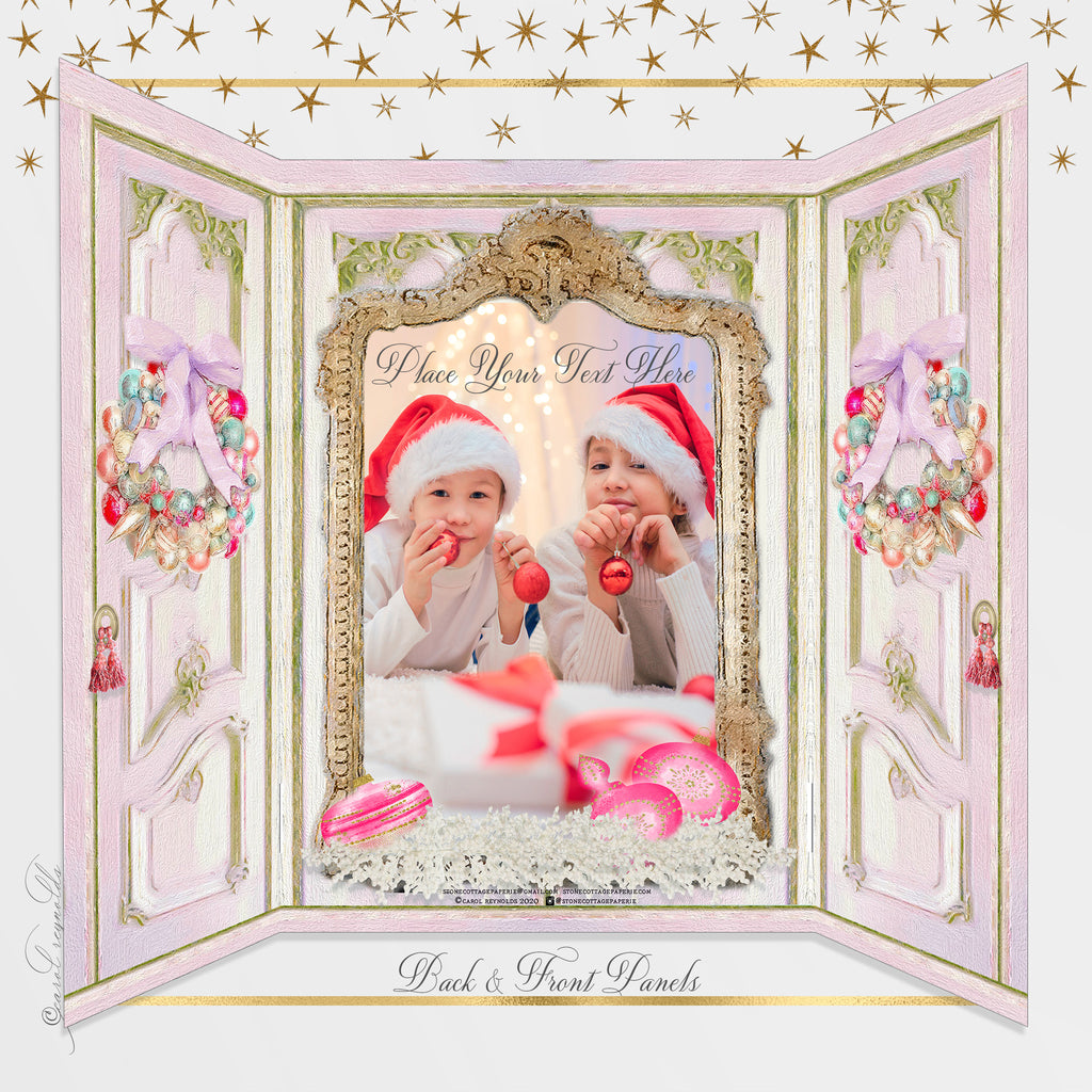 "Baby Girl's 1st Christmas" Christmas Card