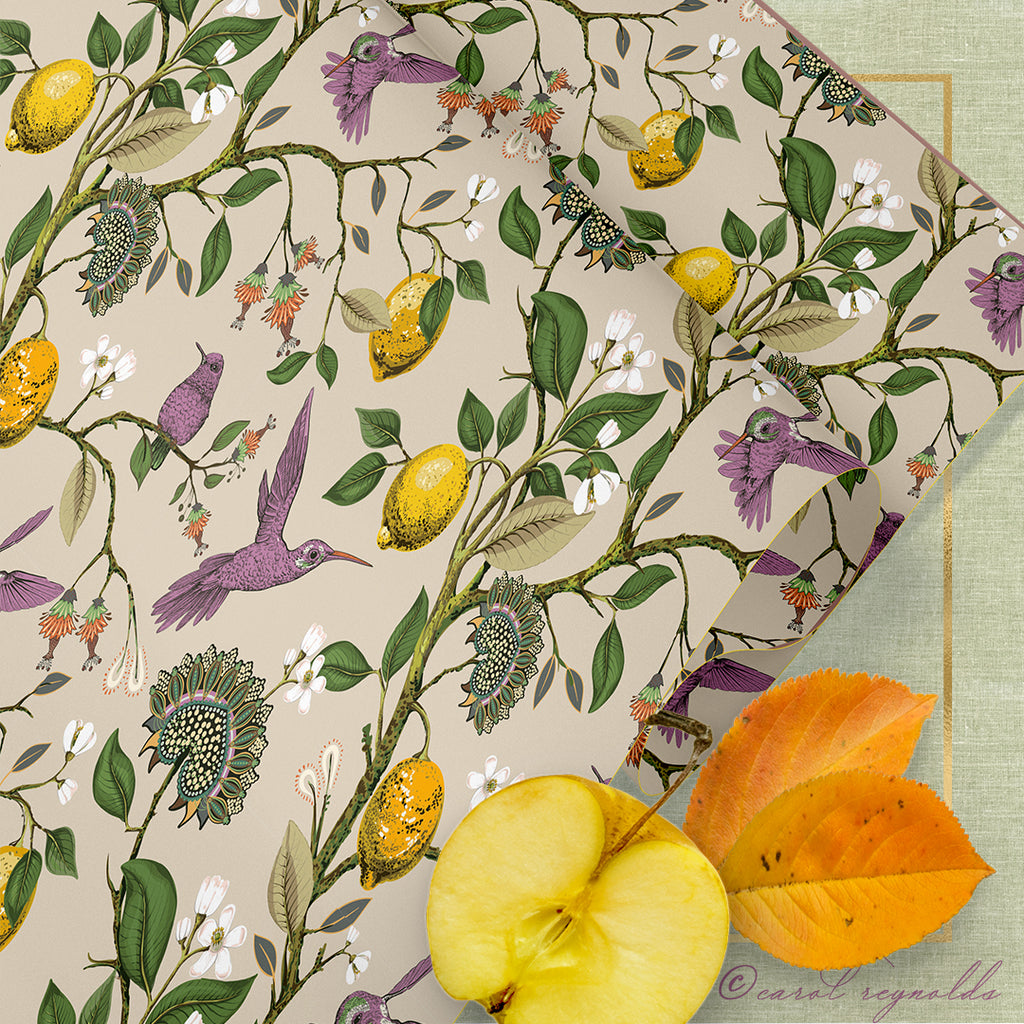 "Autumn Botanical" Wrapping Paper