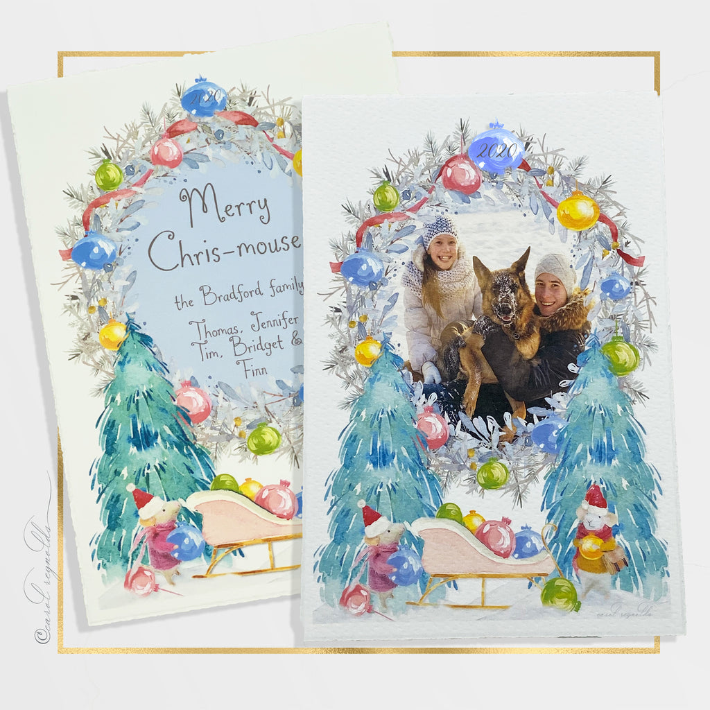 "Merry Chris-mouse" Christmas Card
