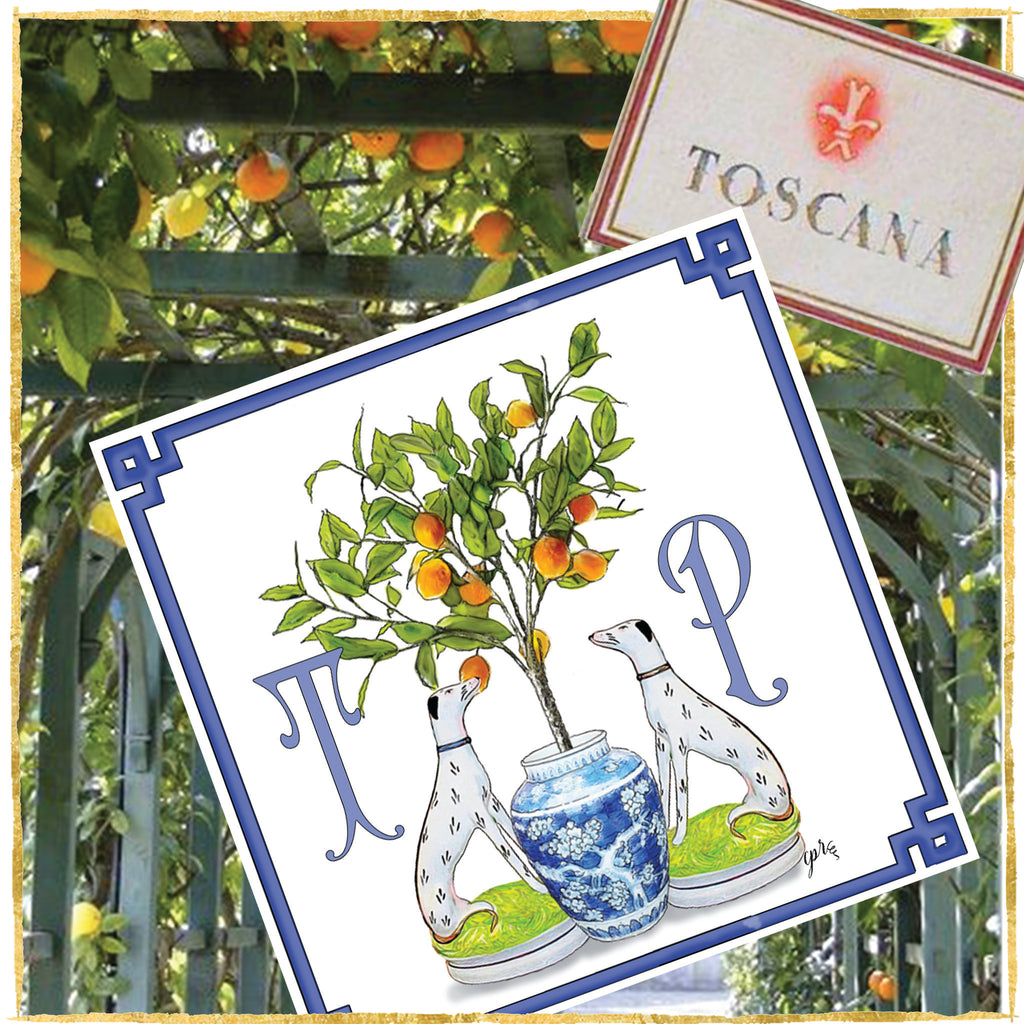"Under the Tuscan Orange Tree" Notecards