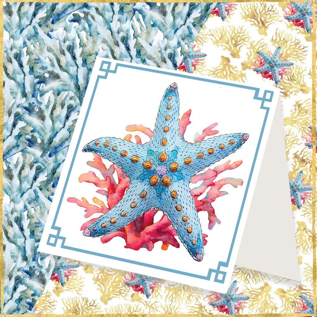 Gilded Starfish Gift Tags